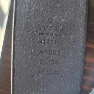 Gucci Black Leather Belt